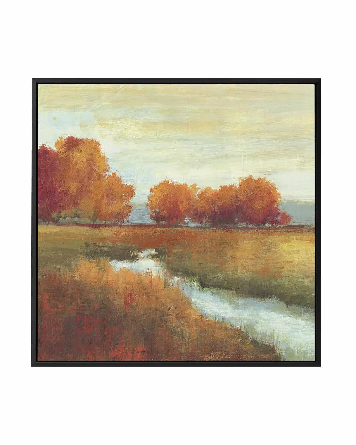Orange Treescape | Framed Canvas Art Print from Olive et Oriel where you can shop wallpaper and artworks online