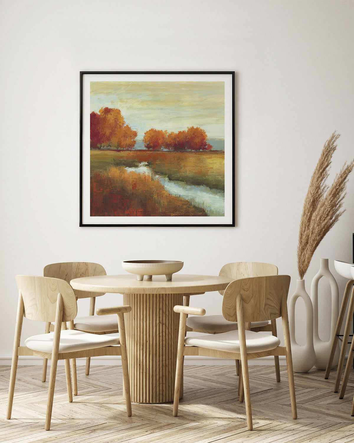 Orange Treescape Art Print