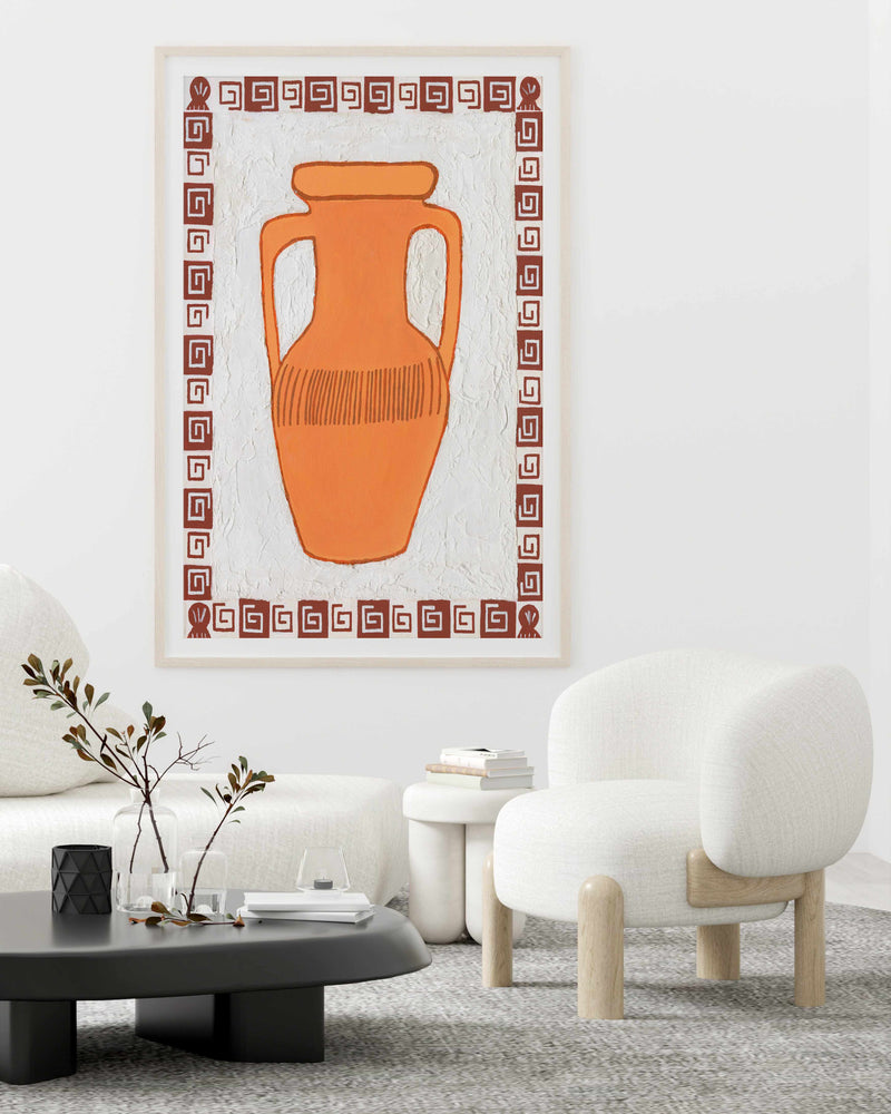 Orange Vase by Britney Turner | Art Print