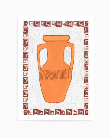 Orange Vase by Britney Turner | Art Print from Olive et Oriel where you can shop wallpaper and artworks online