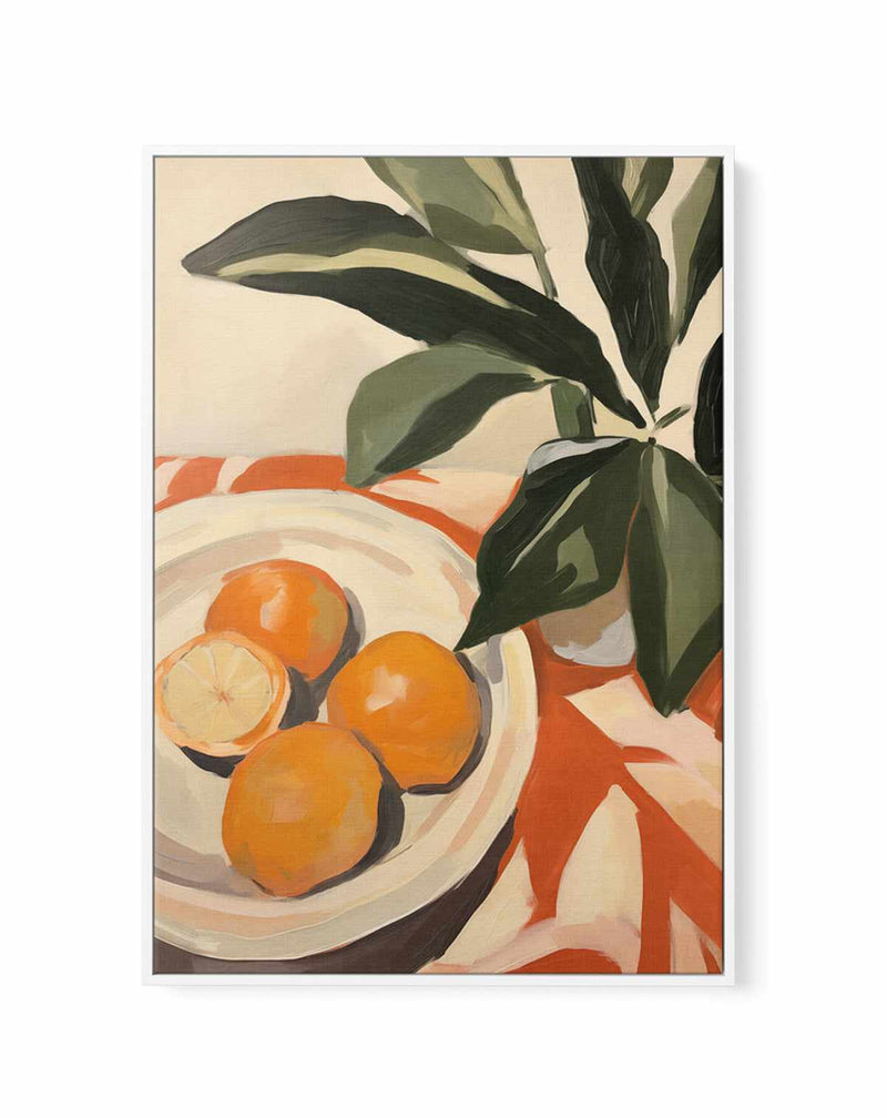 Oranges I | Framed Canvas Art Print from Olive et Oriel where you can shop wallpaper and artworks online