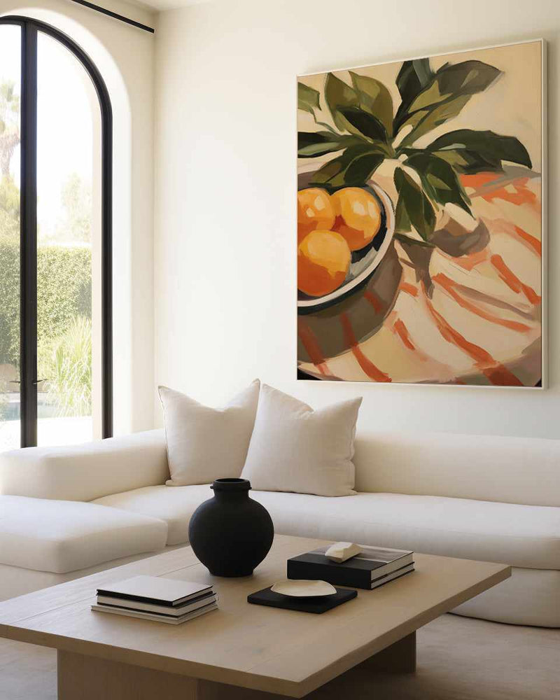 Oranges II | Framed Canvas Art Print from Olive et Oriel where you can shop wallpaper and artworks online