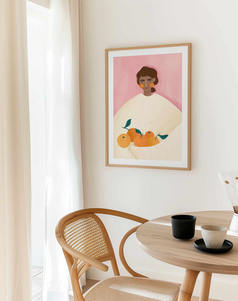The Woman With the Oranges By Bea Muller | Art Print from Olive et Oriel where you can shop wallpaper and artworks online