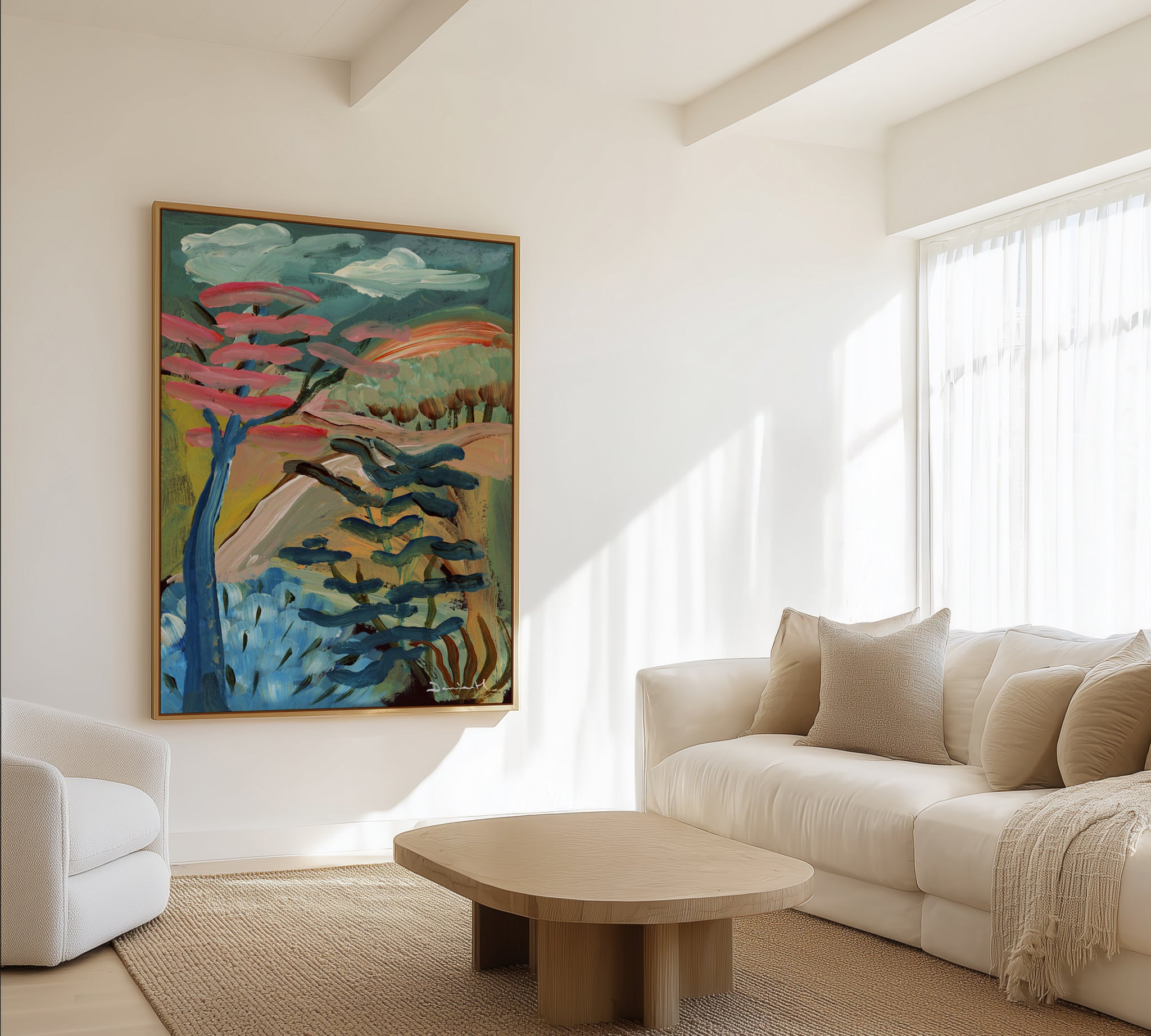 Orchard by Dan Hobday | Framed Canvas Art Print