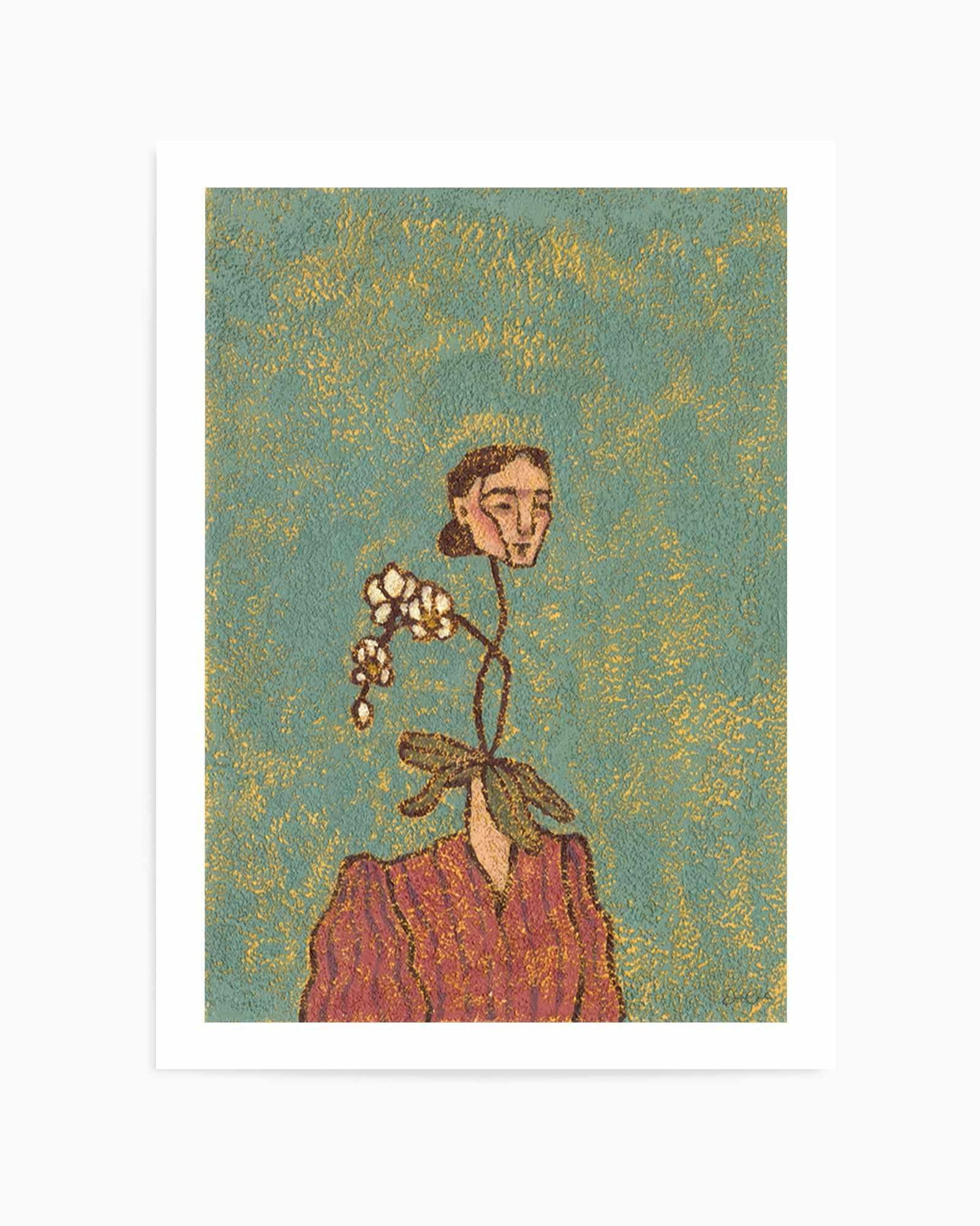Orchid Daisy by Julie Celina | Art Print from Olive et Oriel where you can shop wallpaper and artworks online