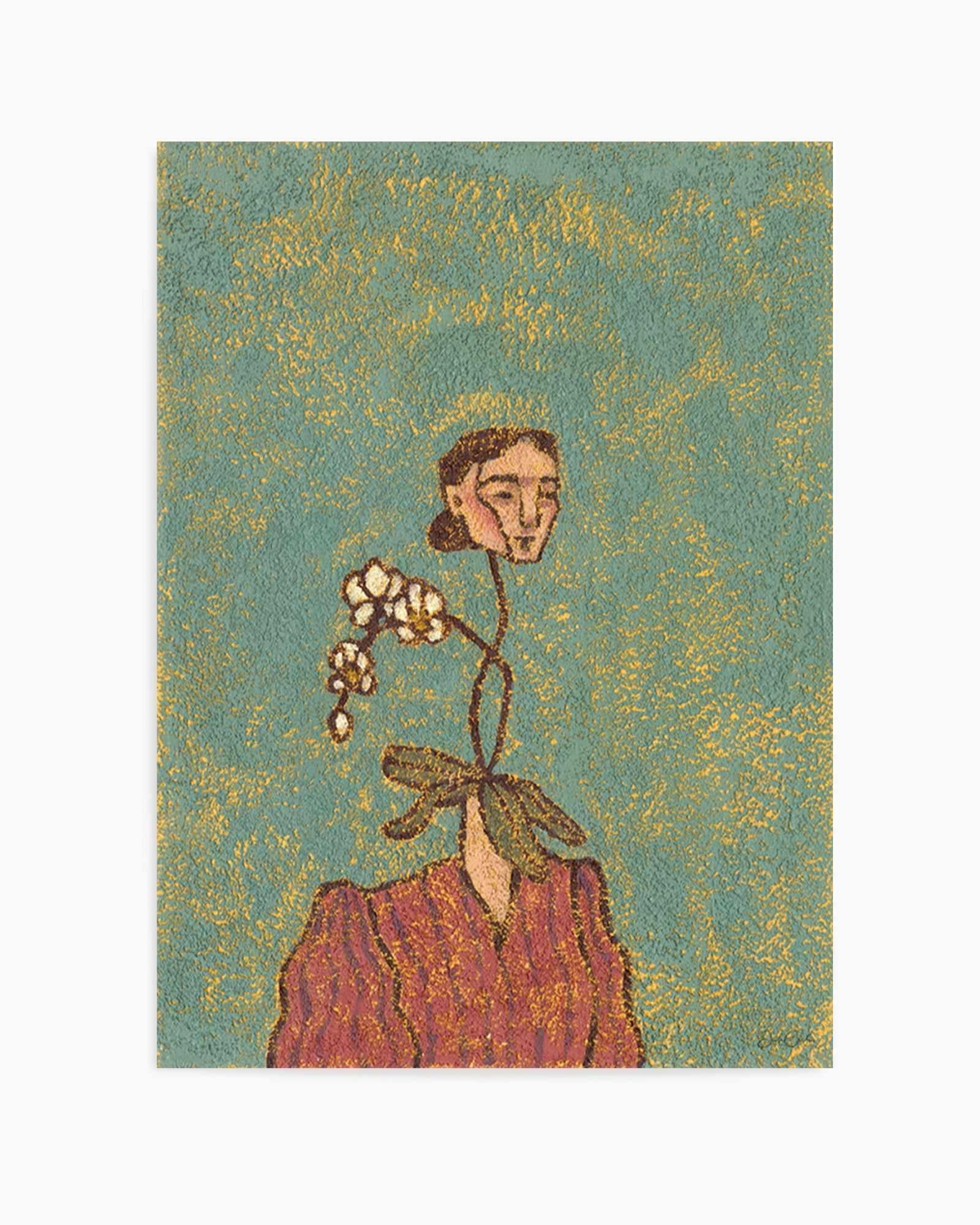 Orchid Daisy by Julie Celina | Art Print from Olive et Oriel where you can shop wallpaper and artworks online