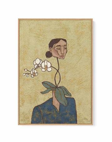 Orchid Mama by Julie Celina | Framed Canvas Art Print from Olive et Oriel where you can shop wallpaper and artworks online