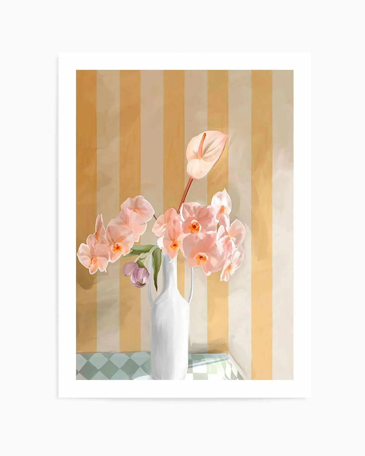 Orchids Art Print from Olive et Oriel where you can shop wallpaper and artworks online