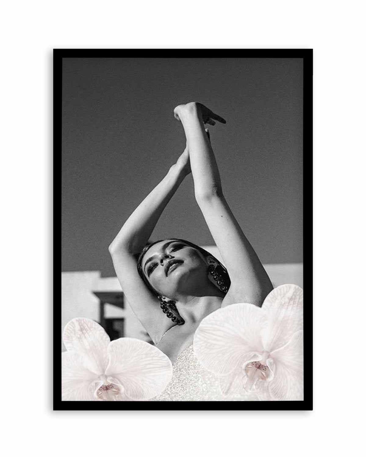 Orchids Girl II Art Print