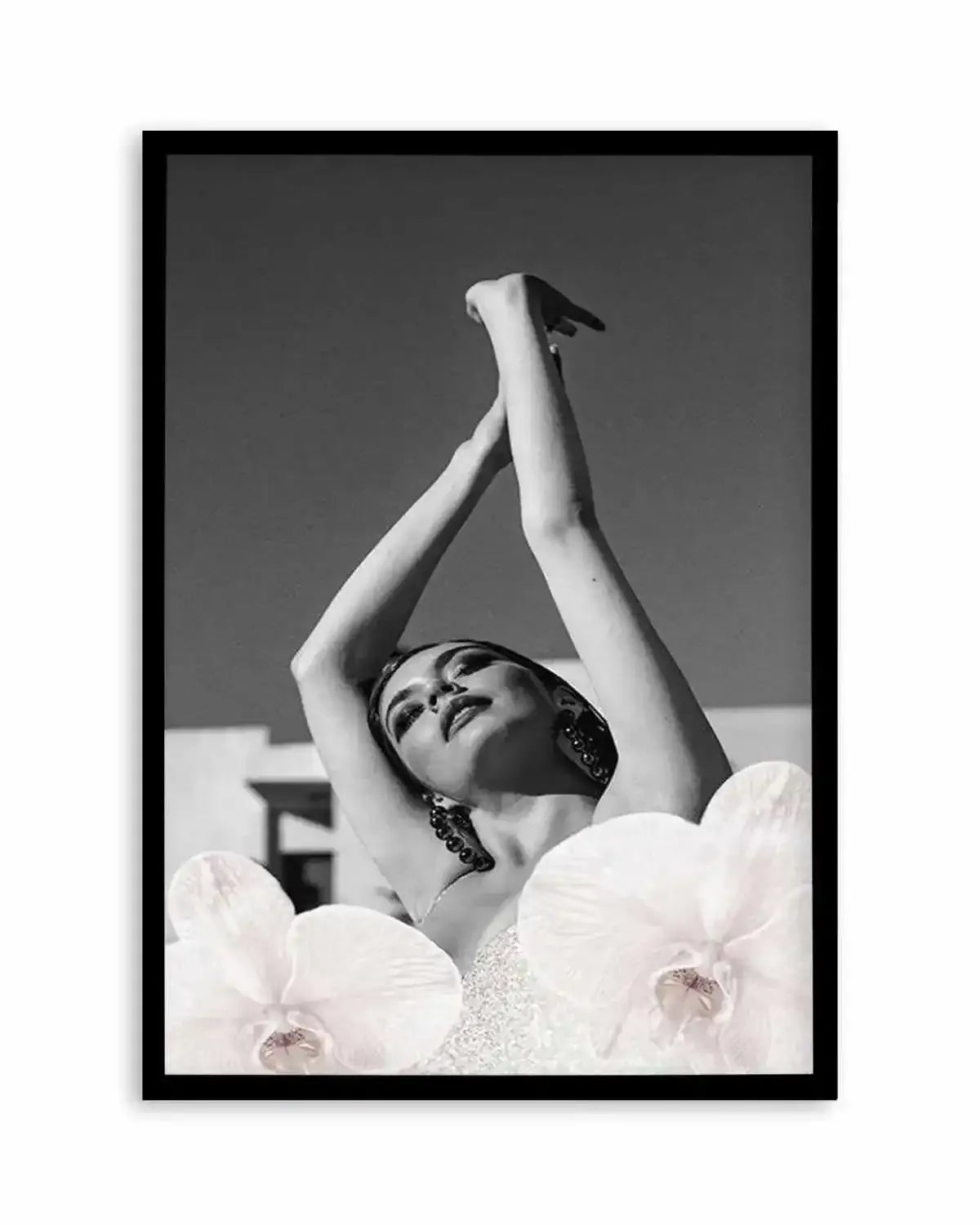 Orchids Girl II Art Print from Olive et Oriel where you can shop wallpaper and artworks online