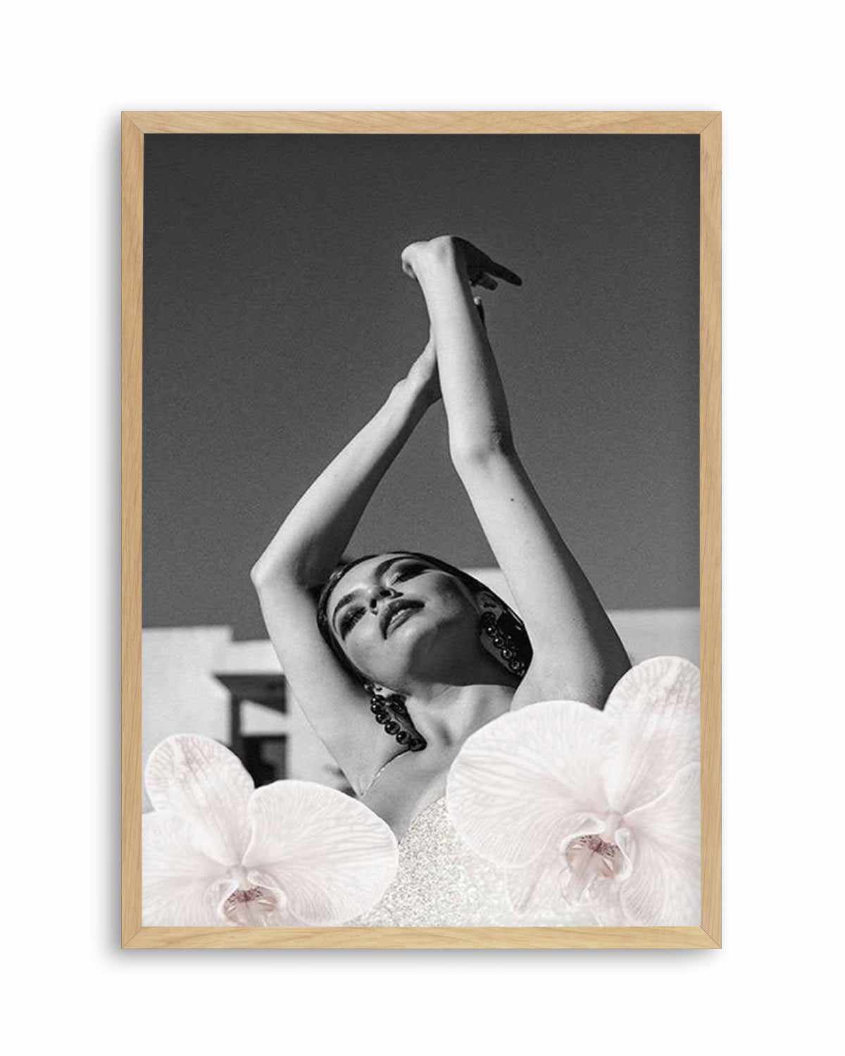 Orchids Girl II Art Print