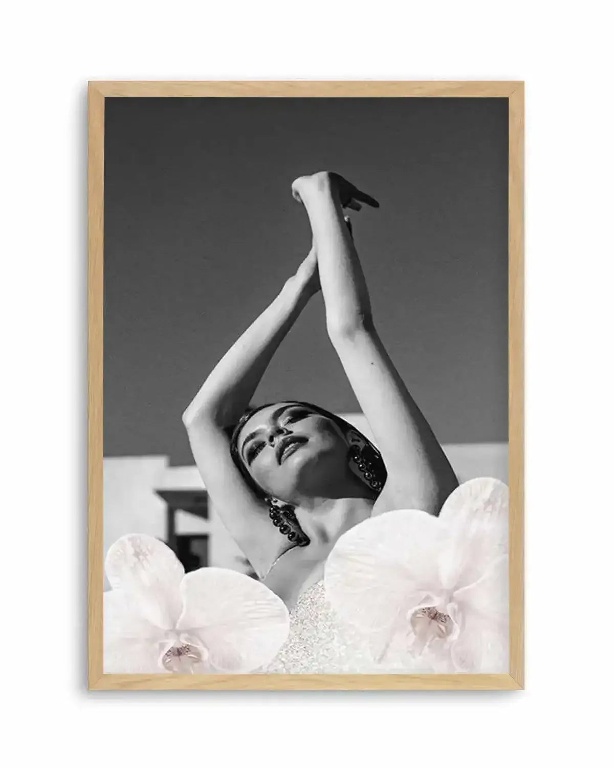 Orchids Girl II Art Print from Olive et Oriel where you can shop wallpaper and artworks online