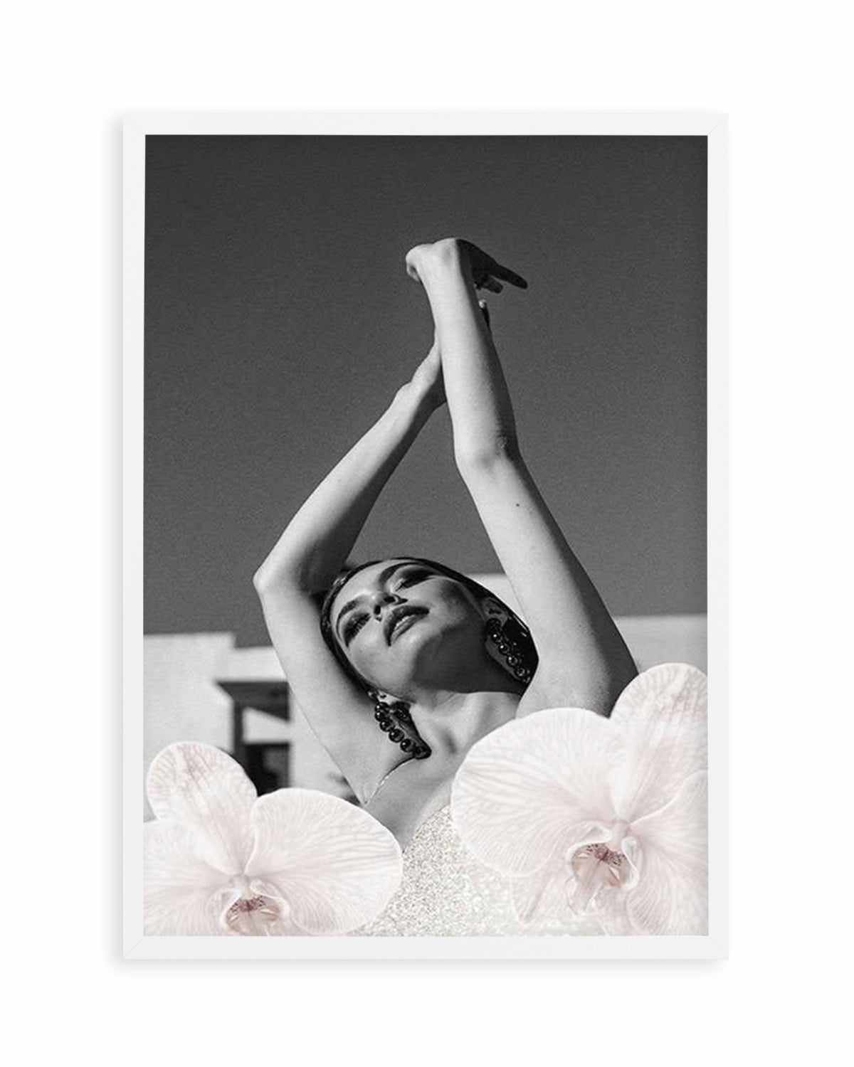 Orchids Girl II Art Print