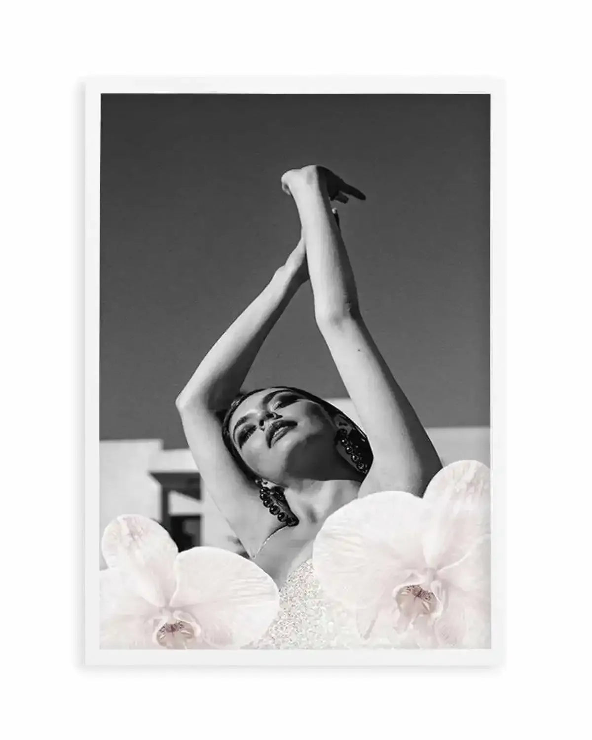Orchids Girl II Art Print from Olive et Oriel where you can shop wallpaper and artworks online
