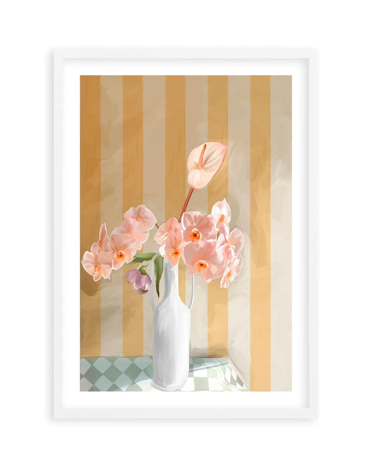 Orchids Art Print-PRINT-Olive et Oriel-Olive et Oriel-A5 | 5.8" x 8.3" | 14.8 x 21cm-White-With White Border-Buy-Australian-Art-Prints-Online-with-Olive-et-Oriel-Your-Artwork-Specialists-Austrailia-Decorate-With-Coastal-Photo-Wall-Art-Prints-From-Our-Beach-House-Artwork-Collection-Fine-Poster-and-Framed-Artwork