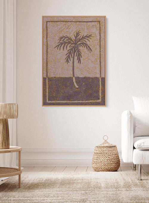 Bohemian Palm by Julie Celina | Framed Canvas Art Print