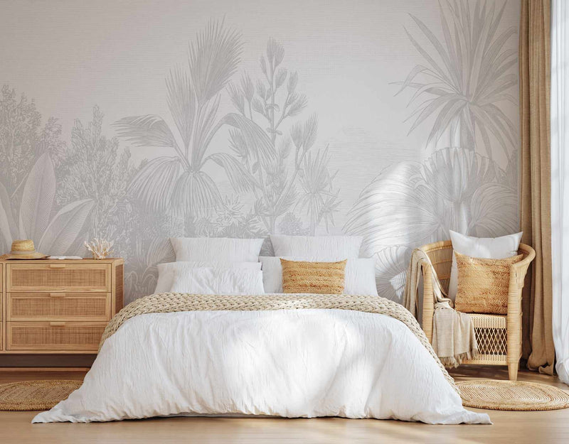 Order wall paper murals online like this vintage tropics wall mural from Olive et Oriel Australia - Fast, free shipping worldwide.