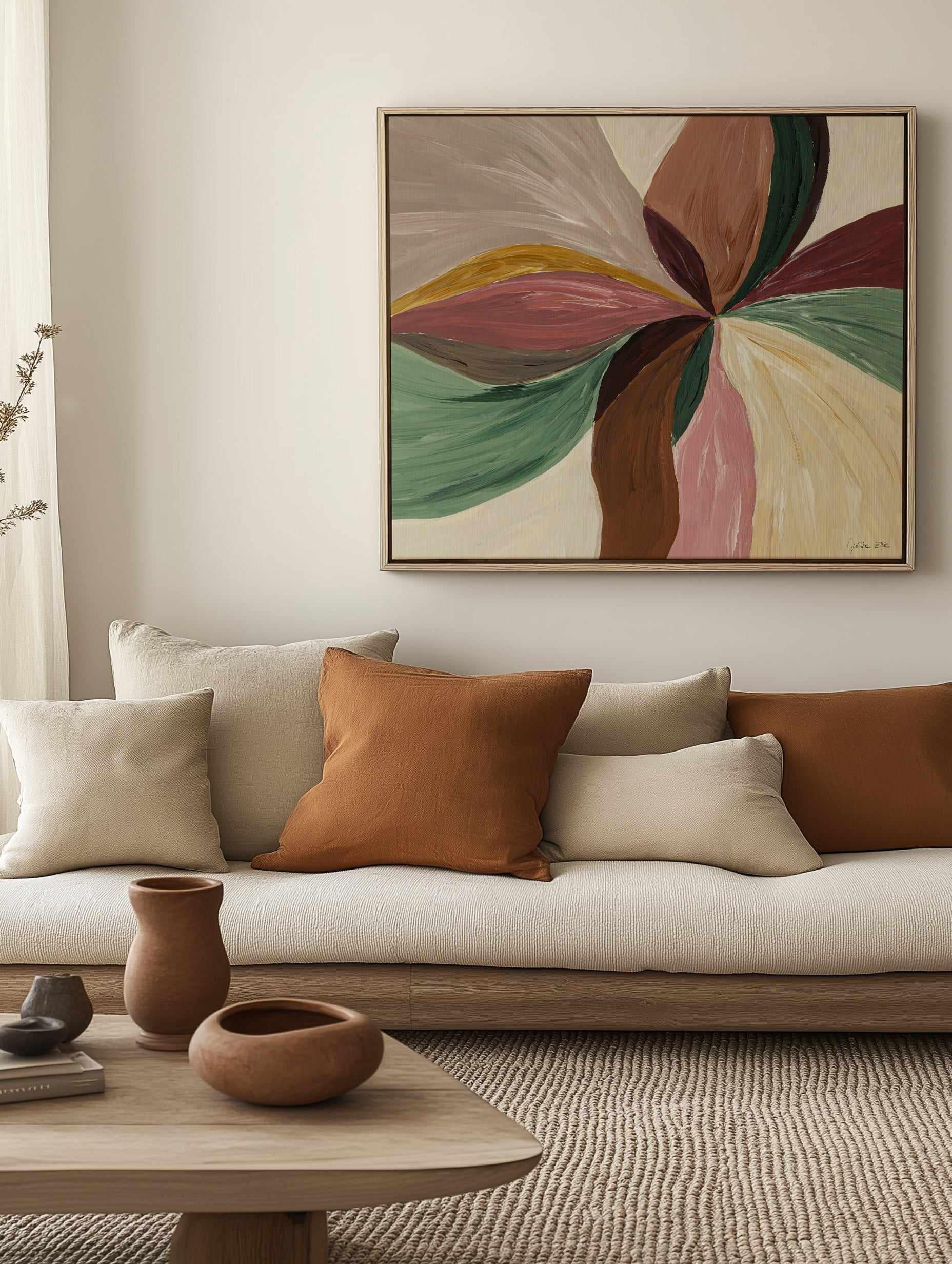 Organic 06 by Julita Elbe | Framed Canvas Art Print from Olive et Oriel where you can shop wallpaper and artworks online