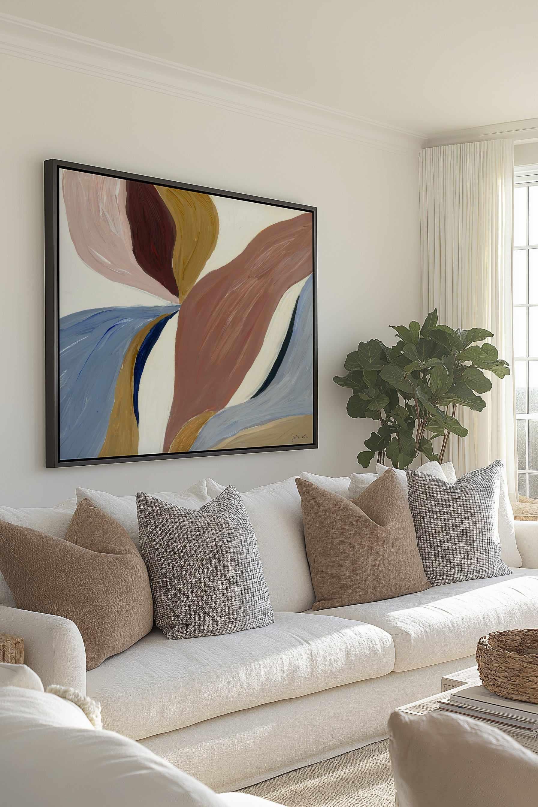 Organic 08 by Julita Elbe | Framed Canvas Art Print from Olive et Oriel where you can shop wallpaper and artworks online