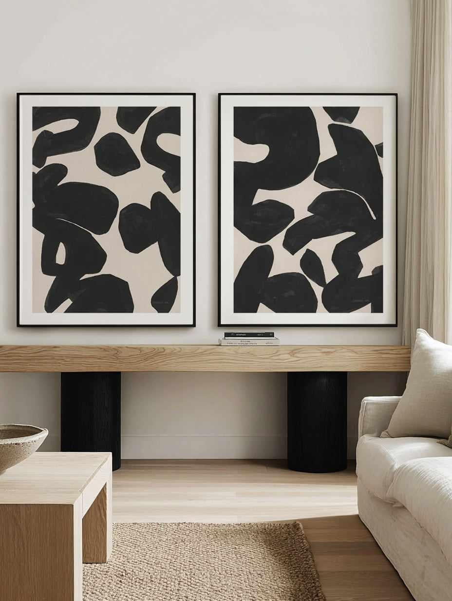 Organic Joy I & II Art Print Set of 2 | Matching Wall Art from Olive et Oriel where you can shop wallpaper and artworks online