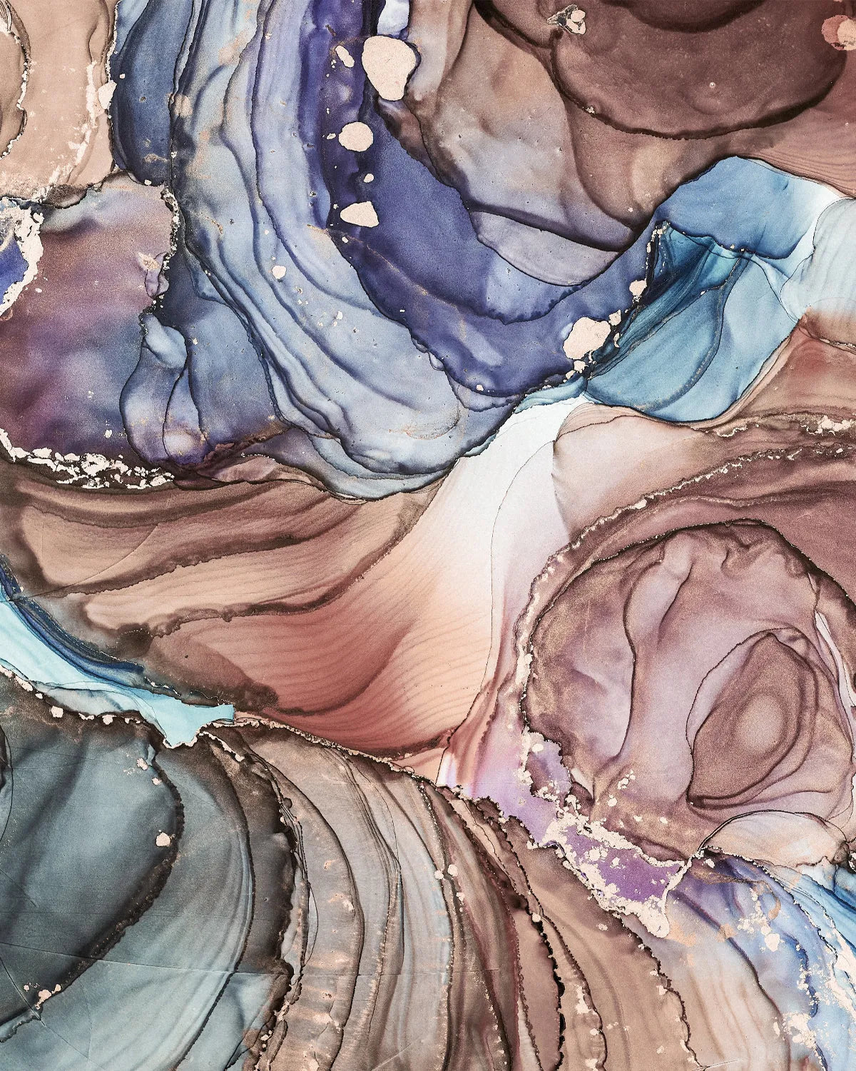 Organic Kaleidoscope Mural Wallpaper from Olive et Oriel where you can shop wallpaper and artworks online