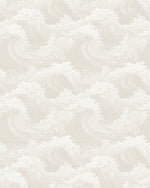 Oriental Waves in Neutral Wallpaper