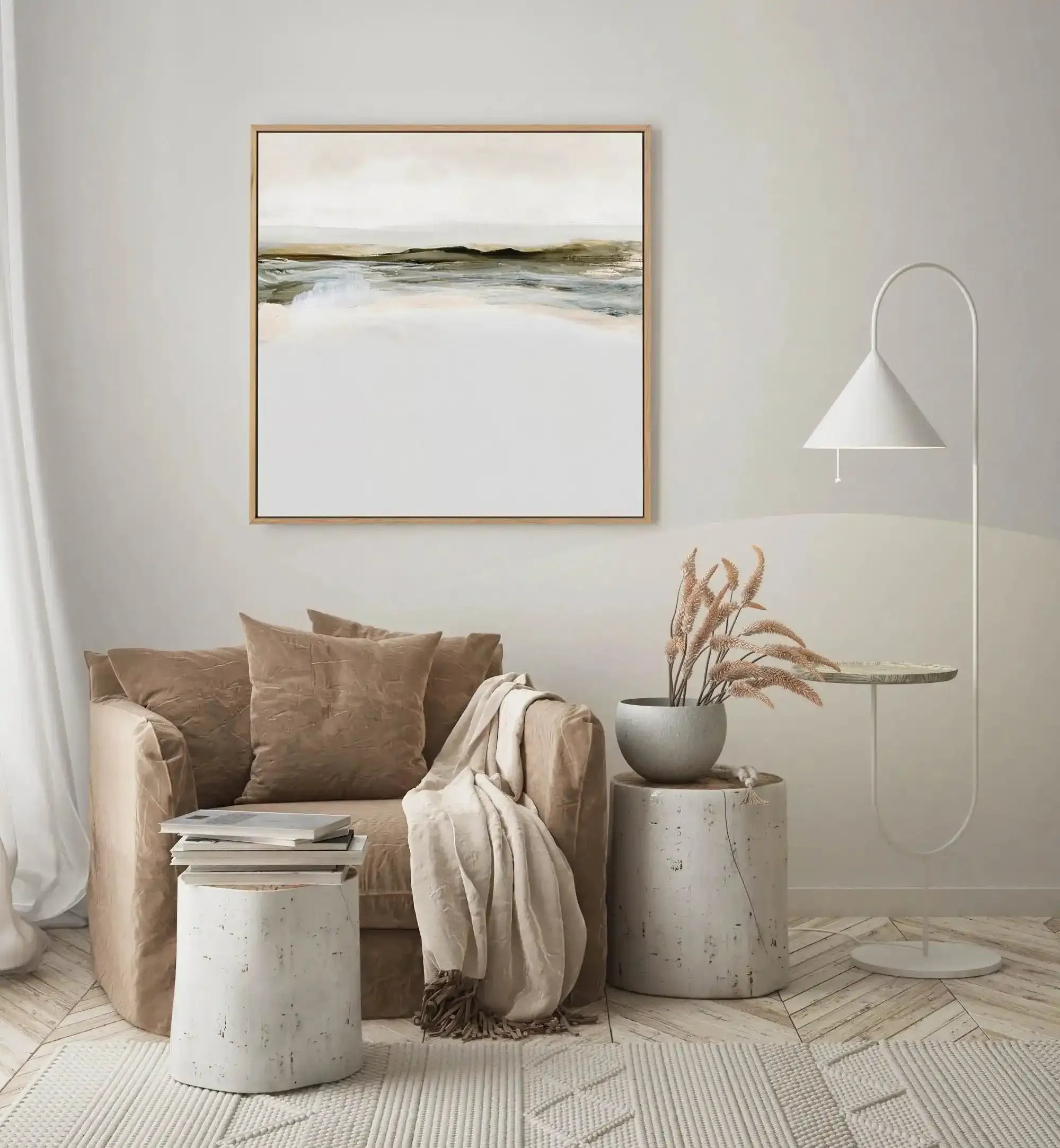 Orkney by Dan Hobday SQ | Framed Canvas-CANVAS-You can shop wall art online with Olive et Oriel for everything from abstract art to fun kids wall art. Our beautiful modern art prints and canvas art are available from large canvas prints to wall art paintings and our proudly Australian artwork collection offers only the highest quality framed large wall art and canvas art Australia - You can buy fashion photography prints or Hampton print posters and paintings on canvas from Olive et Oriel and ha