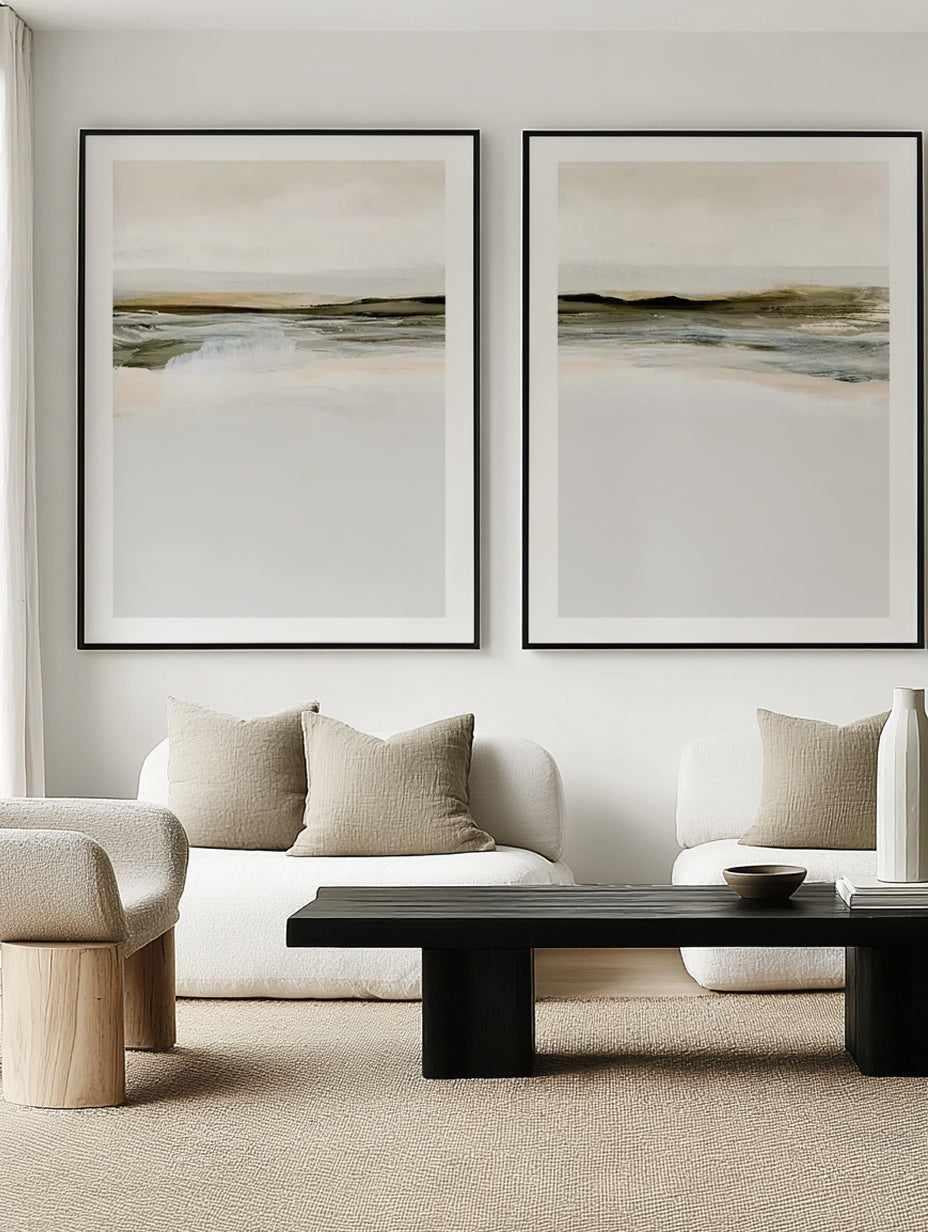 Orkney I & II by Dan Hobday Art Print Set of 2 | Matching Wall Art from Olive et Oriel where you can shop wallpaper and artworks online