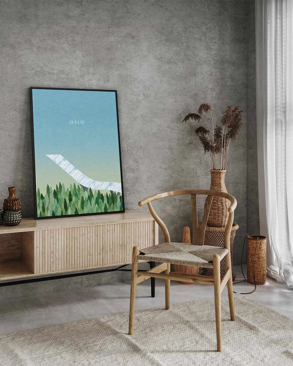 Oslo by Henry Rivers | Framed Canvas Art Print from Olive et Oriel where you can shop wallpaper and artworks online