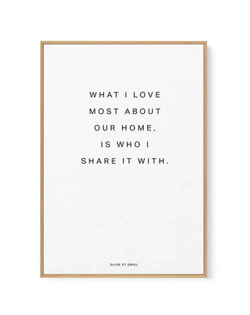 Our Home | What I love most | Framed Canvas-CANVAS-You can shop wall art online with Olive et Oriel for everything from abstract art to fun kids wall art. Our beautiful modern art prints and canvas art are available from large canvas prints to wall art paintings and our proudly Australian artwork collection offers only the highest quality framed large wall art and canvas art Australia - You can buy fashion photography prints or Hampton print posters and paintings on canvas from Olive et Oriel an