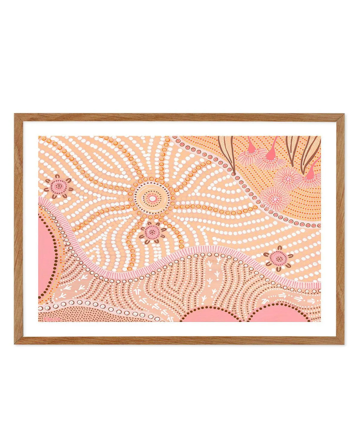 Our Mother The Sun By Domica Hill Art Print-PRINT-Olive et Oriel-Domica Hill-50x70 cm | 19.6" x 27.5"-Walnut-With White Border-Buy-Australian-Art-Prints-Online-with-Olive-et-Oriel-Your-Artwork-Specialists-Austrailia-Decorate-With-Coastal-Photo-Wall-Art-Prints-From-Our-Beach-House-Artwork-Collection-Fine-Poster-and-Framed-Artwork