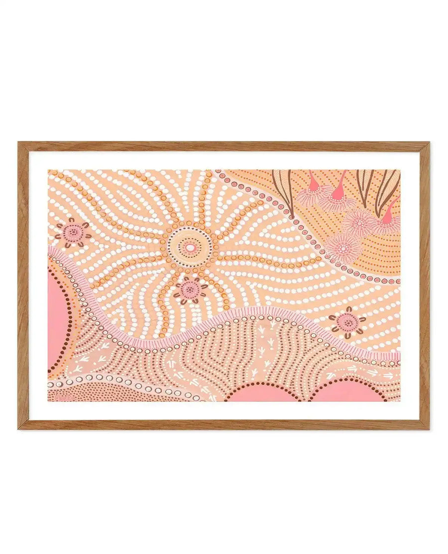 Our Mother The Sun By Domica Hill Art Print-PRINT-Olive et Oriel-Domica Hill-50x70 cm | 19.6" x 27.5"-Walnut-With White Border-Buy-Australian-Art-Prints-Online-with-Olive-et-Oriel-Your-Artwork-Specialists-Austrailia-Decorate-With-Coastal-Photo-Wall-Art-Prints-From-Our-Beach-House-Artwork-Collection-Fine-Poster-and-Framed-Artwork