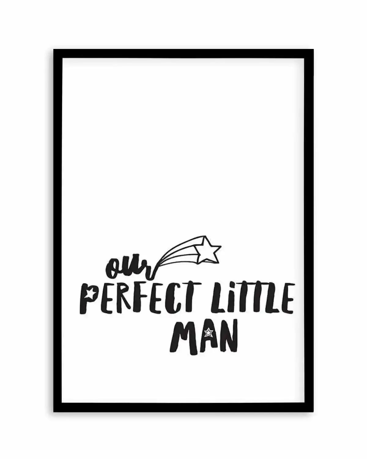 Our Perfect Little Man Art Print from Olive et Oriel where you can shop wallpaper and artworks online