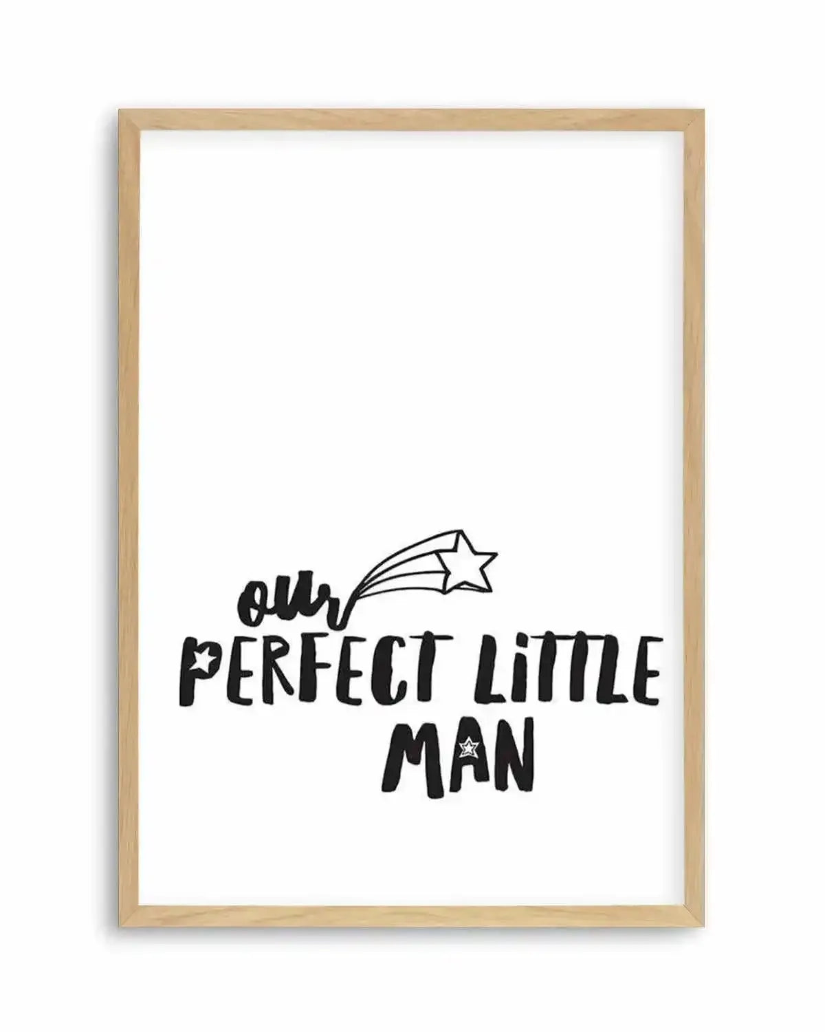 Our Perfect Little Man Art Print from Olive et Oriel where you can shop wallpaper and artworks online
