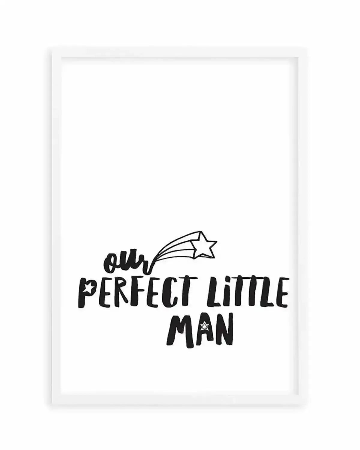 Our Perfect Little Man Art Print from Olive et Oriel where you can shop wallpaper and artworks online