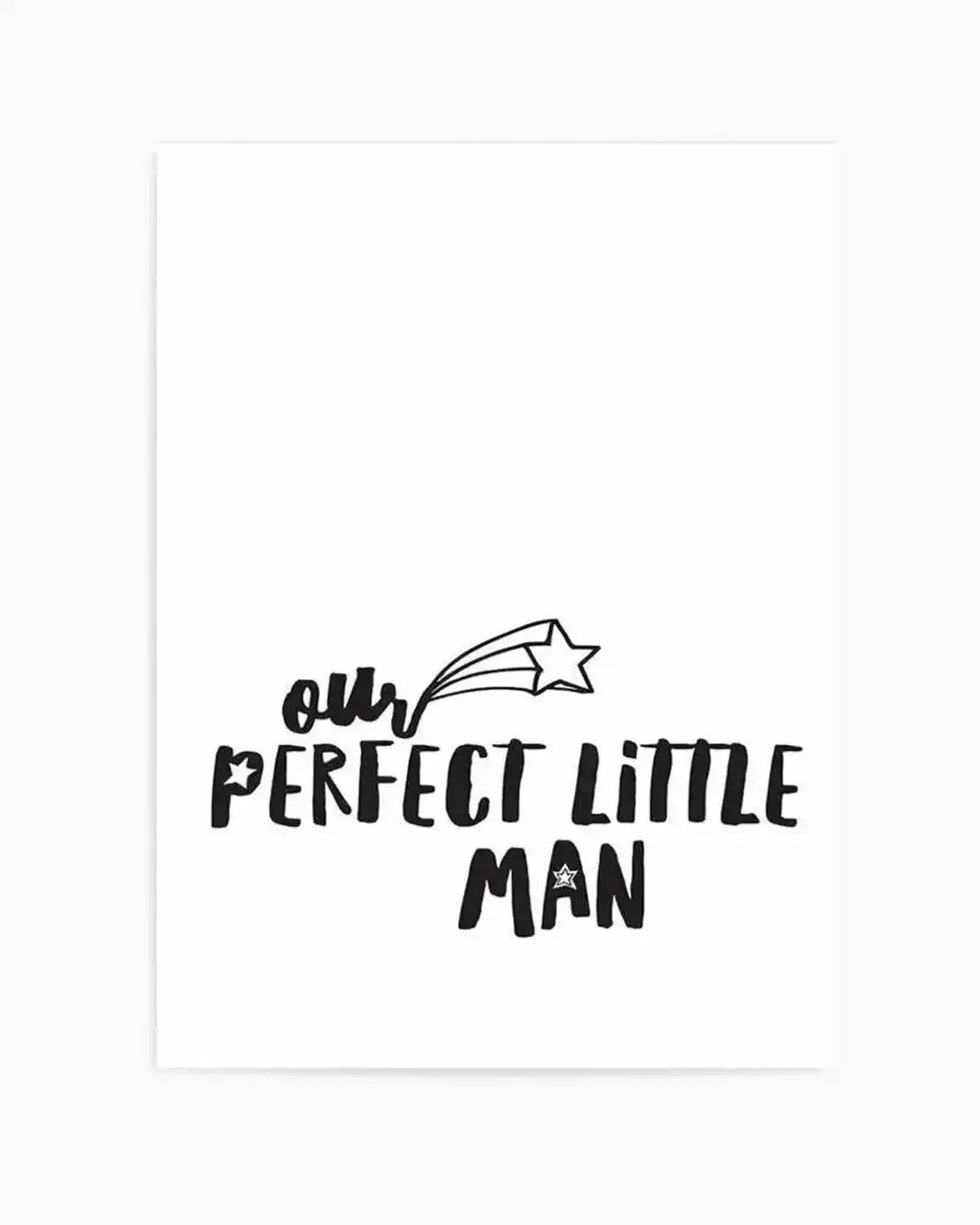 Our Perfect Little Man Art Print from Olive et Oriel where you can shop wallpaper and artworks online
