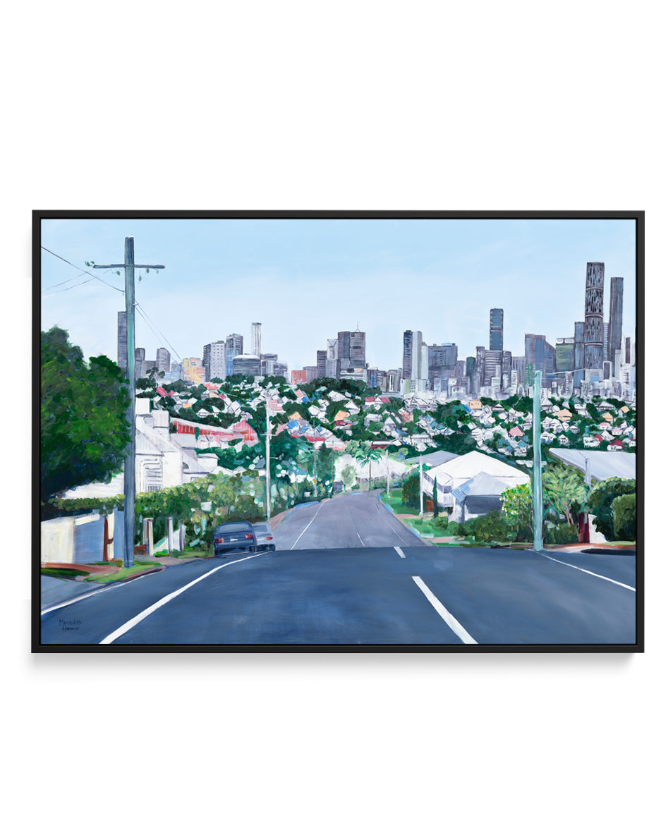 Our Town by Meredith Howse | Framed Canvas Art Print