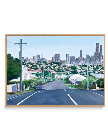 Our Town by Meredith Howse | Framed Canvas Wall Art