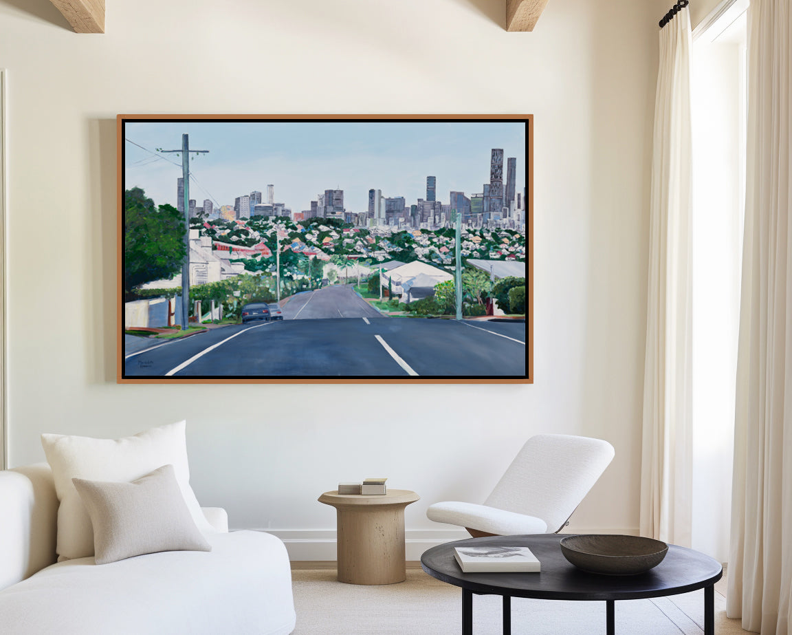 Our Town by Meredith Howse | Framed Canvas Art Print