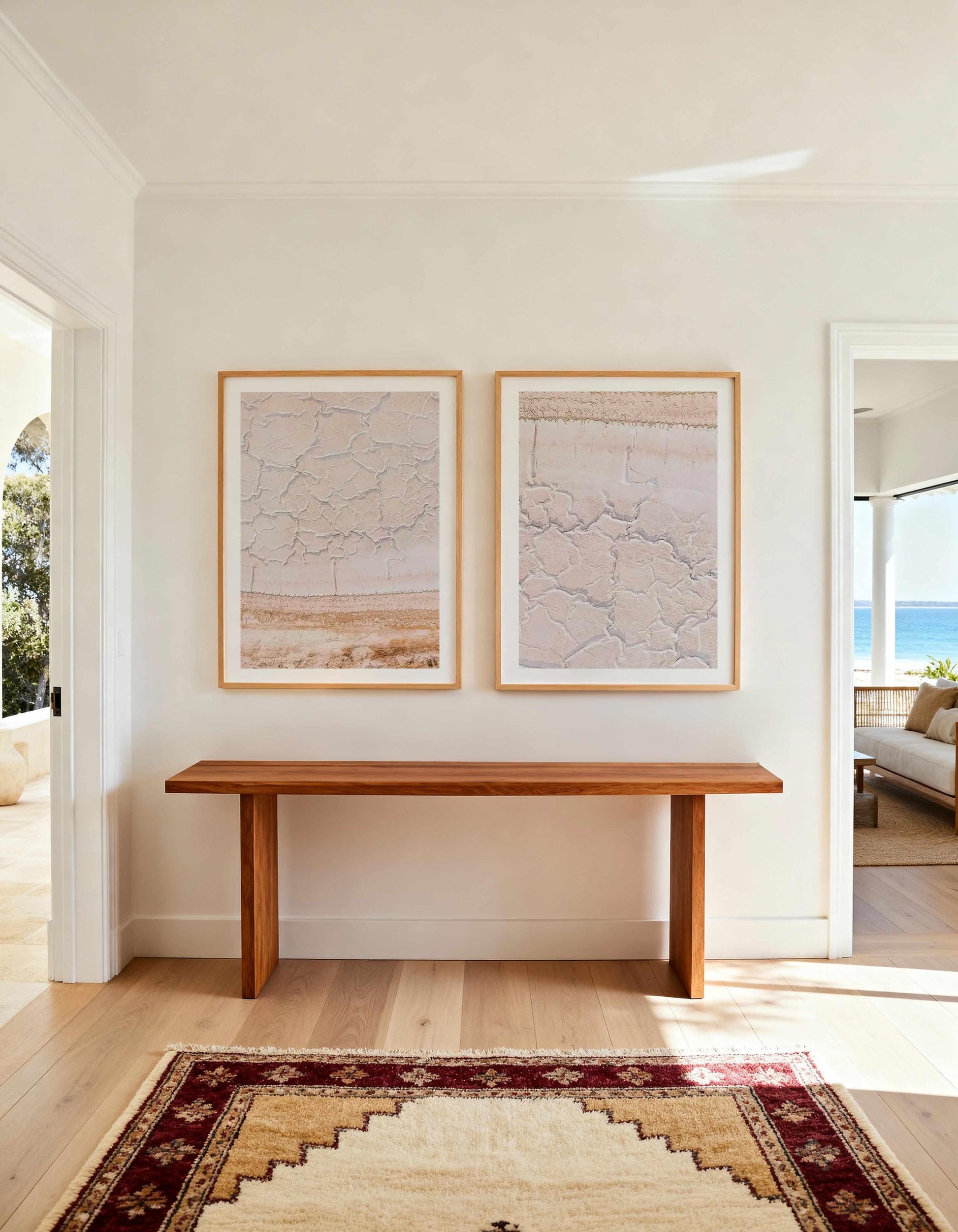 Our Blushing Land I & II Art Print Set of 2 | Matching Wall Art from Olive et Oriel where you can shop wallpaper and artworks online
