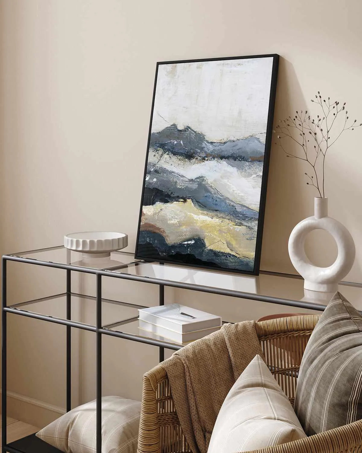 Out Line I by Design Fabrikken | Framed Canvas Art Print from Olive et Oriel where you can shop wallpaper and artworks online