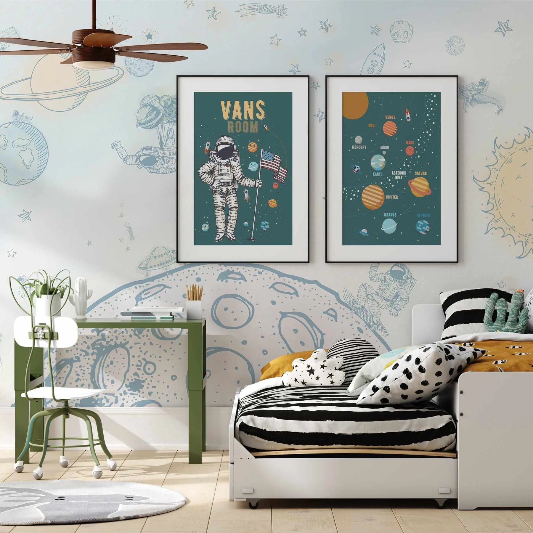 Out Of This World Wallpaper Mural from Olive et Oriel where you can shop wallpaper and artworks online