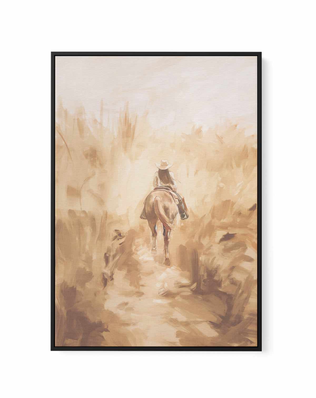 Out West I | Framed Canvas Art Print