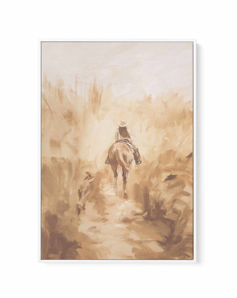 Out West I | Framed Canvas Art Print