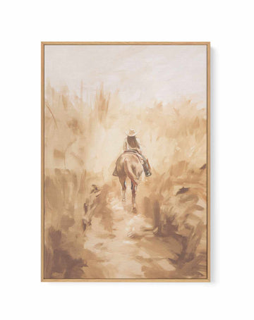 Out West I | Framed Canvas Art Print from Olive et Oriel where you can shop wallpaper and artworks online
