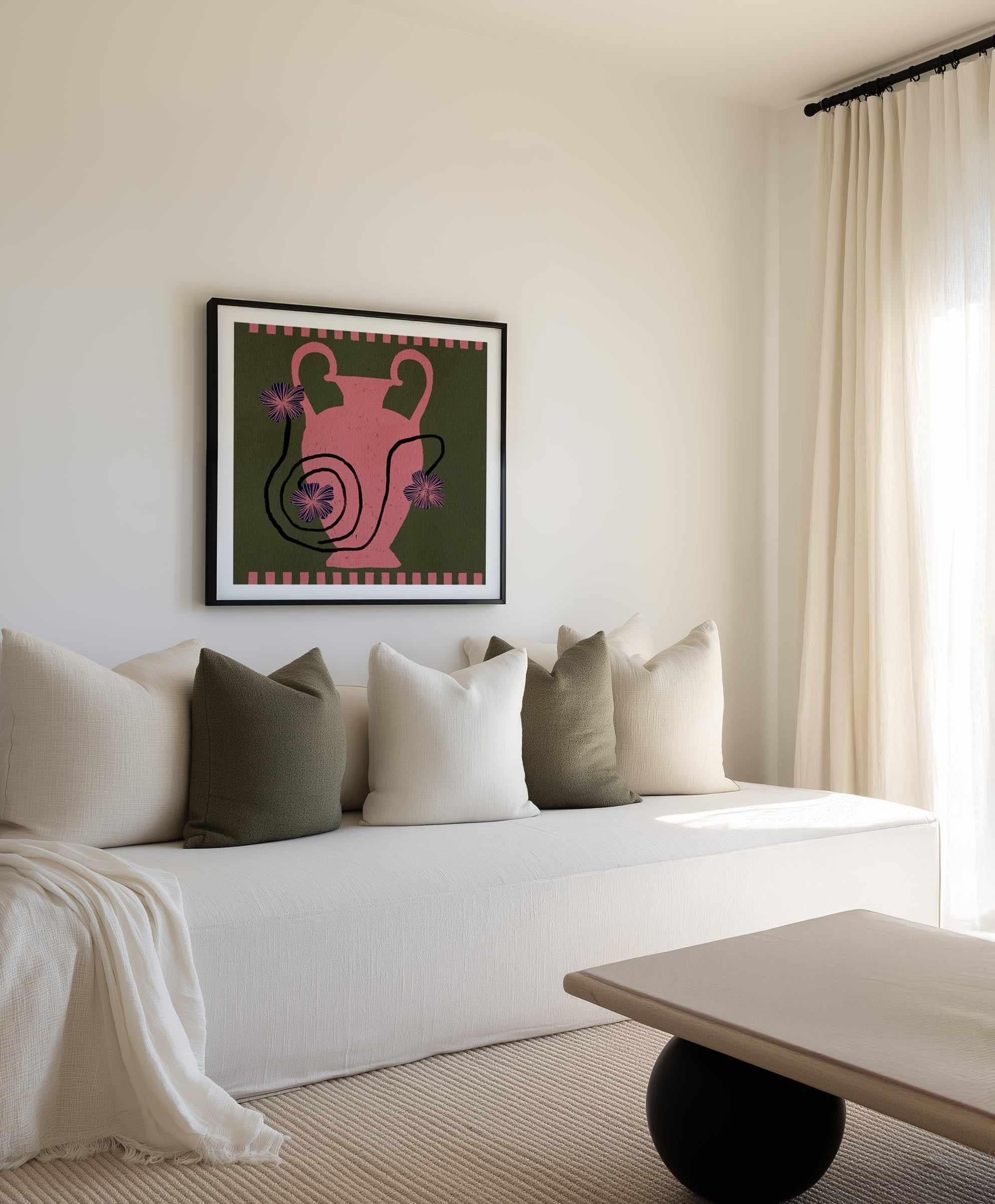 Out of Vase Blooms 1 by Shatha Al Dafai | Art Print from Olive et Oriel where you can shop wallpaper and artworks online