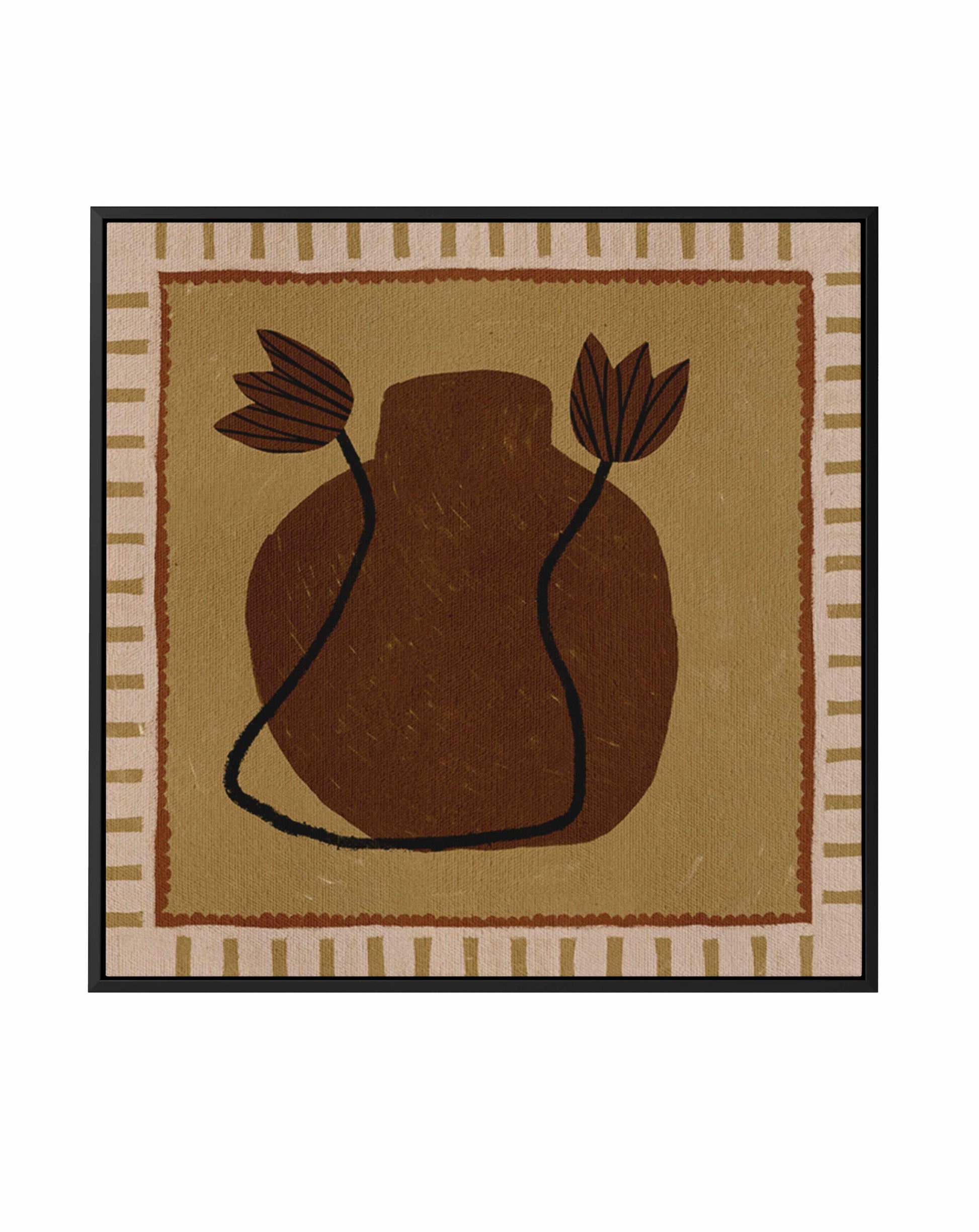 Out of Vase Blooms 2 by Shatha Al Dafai | Framed Canvas Art Print from Olive et Oriel where you can shop wallpaper and artworks online