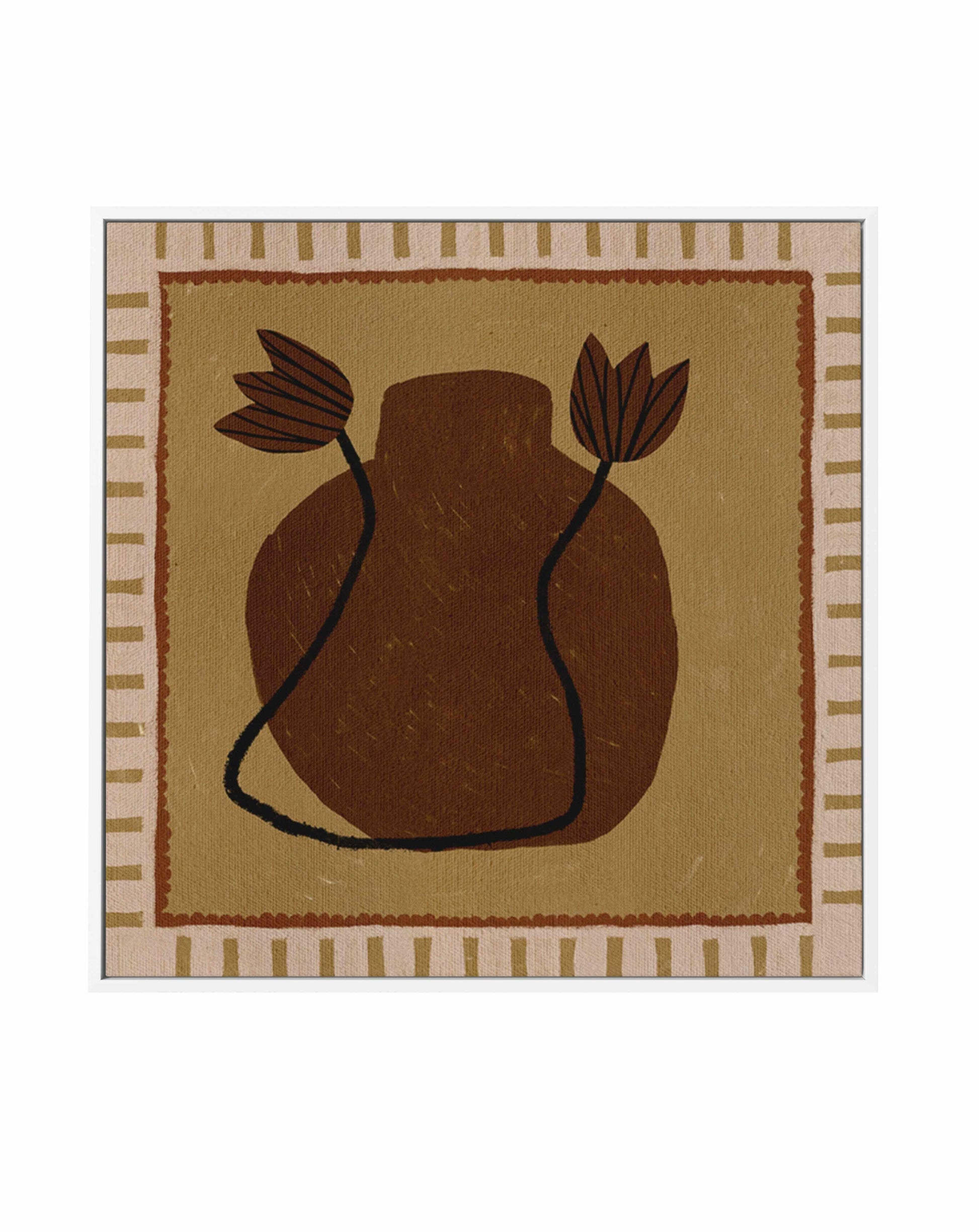 Out of Vase Blooms 2 by Shatha Al Dafai | Framed Canvas Art Print from Olive et Oriel where you can shop wallpaper and artworks online