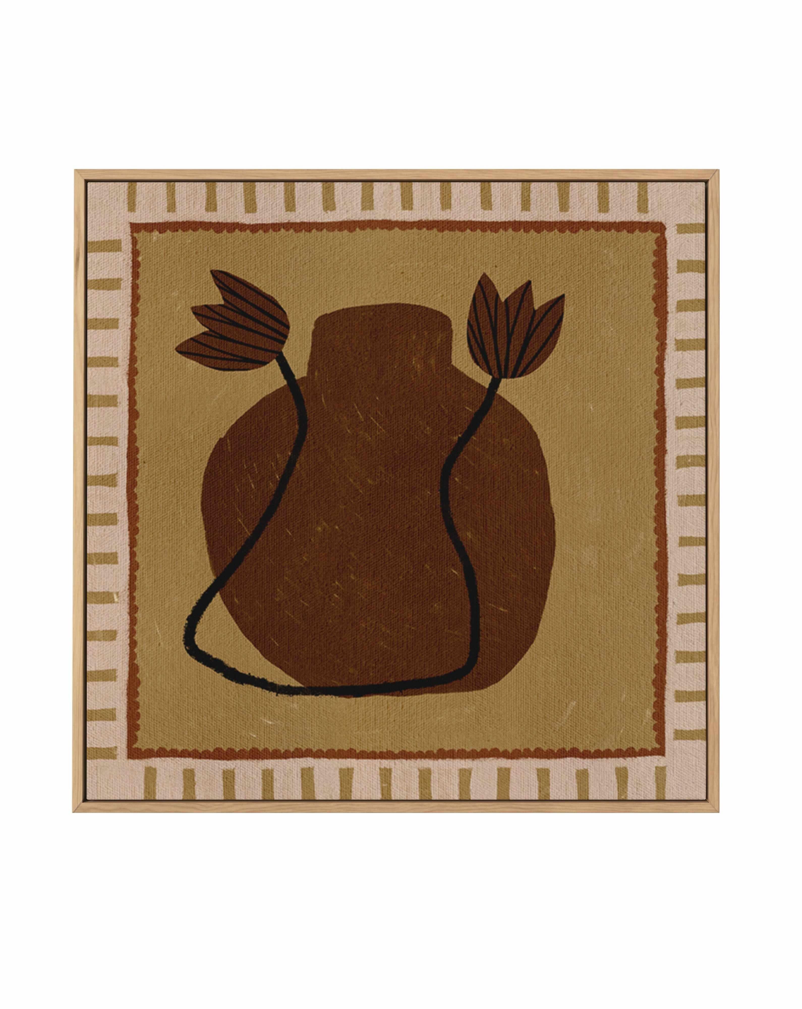 Out of Vase Blooms 2 by Shatha Al Dafai | Framed Canvas Art Print from Olive et Oriel where you can shop wallpaper and artworks online