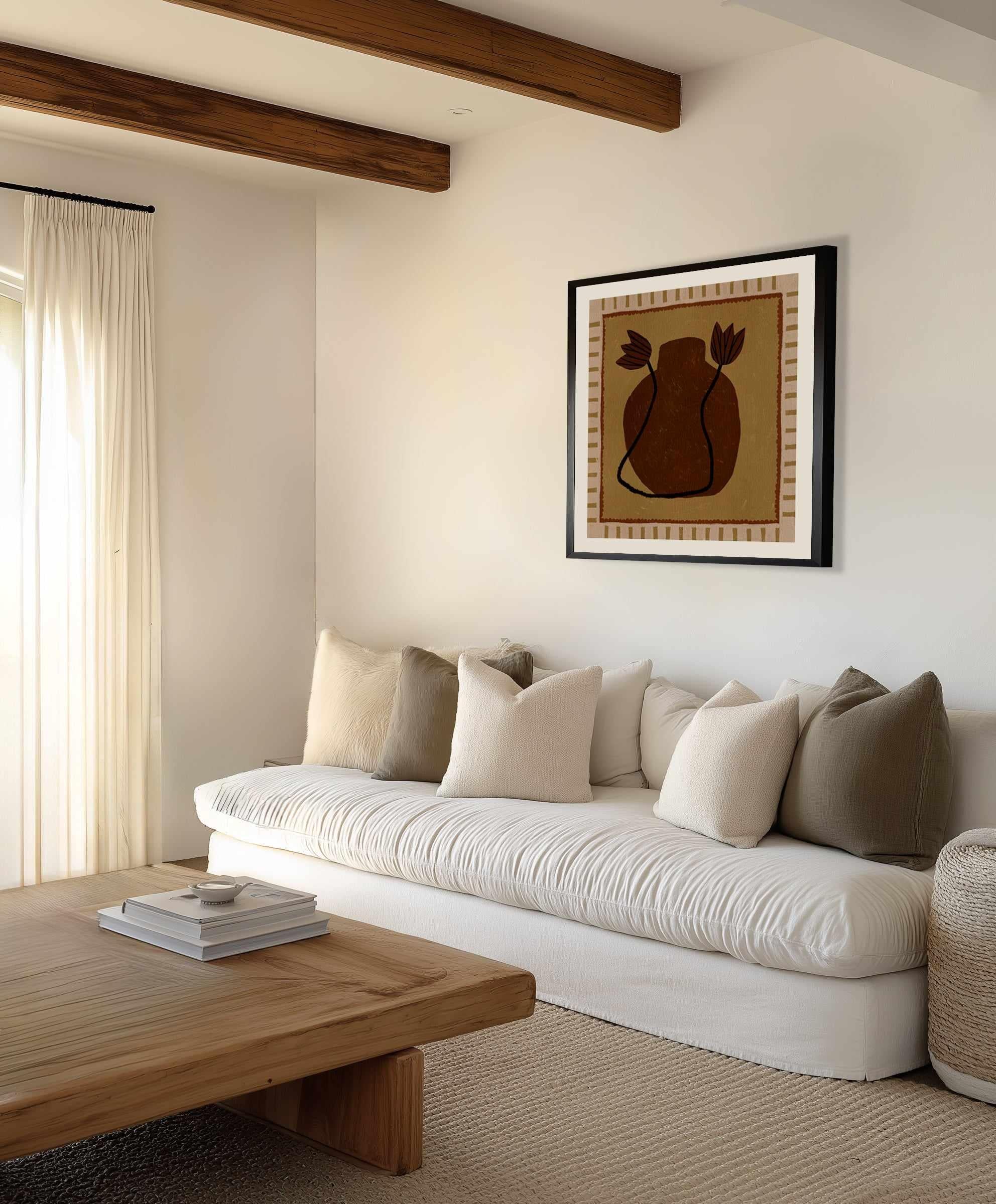 Out of Vase Blooms 2 by Shatha Al Dafai | Art Print from Olive et Oriel where you can shop wallpaper and artworks online